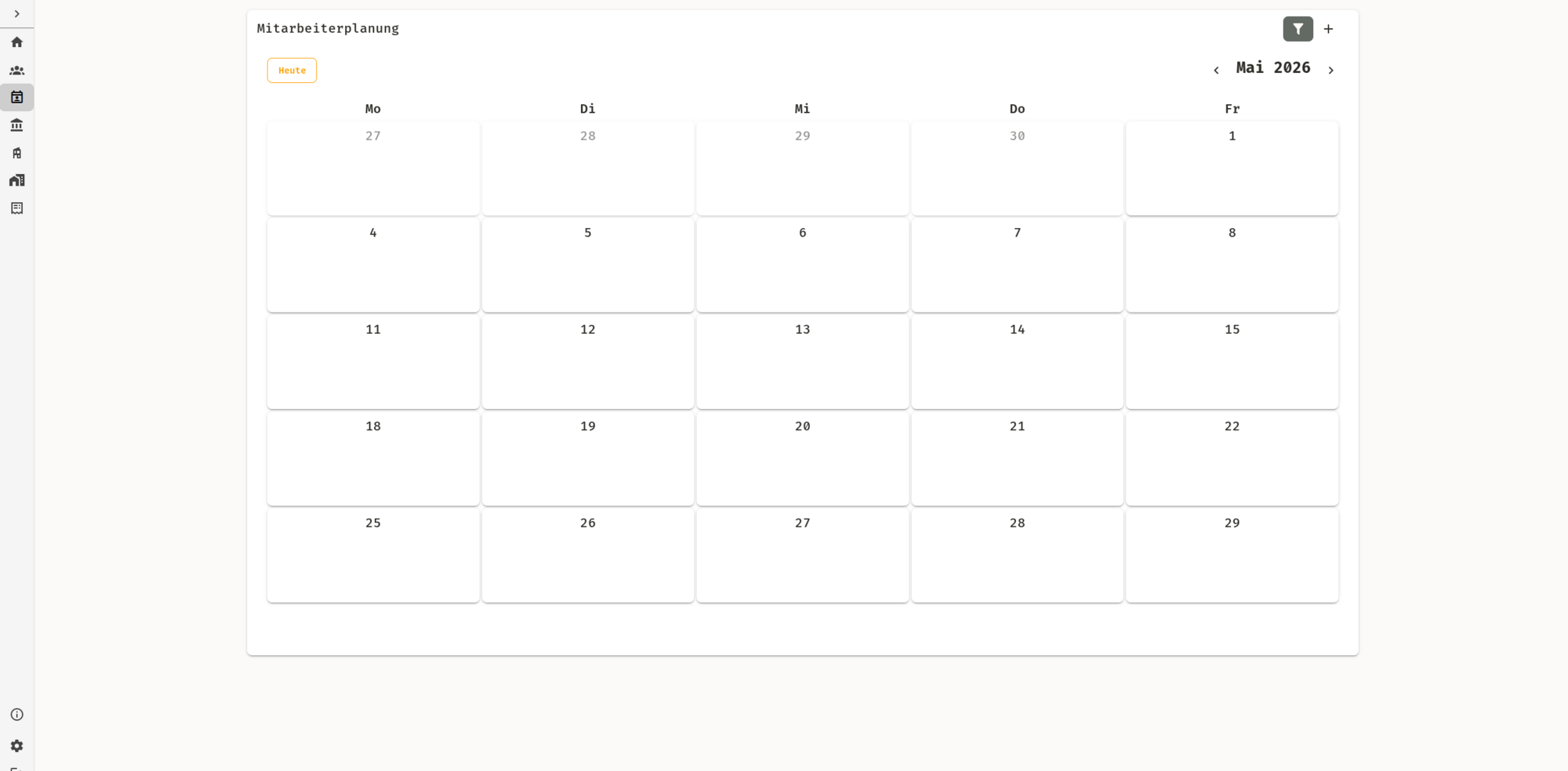Obsivo Planung – Kalenderbasierte Mitarbeiterplanung für die Auslastung Ihres Teams über alle Projekte hinweg.